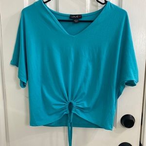 3/15 blue blouse size large
